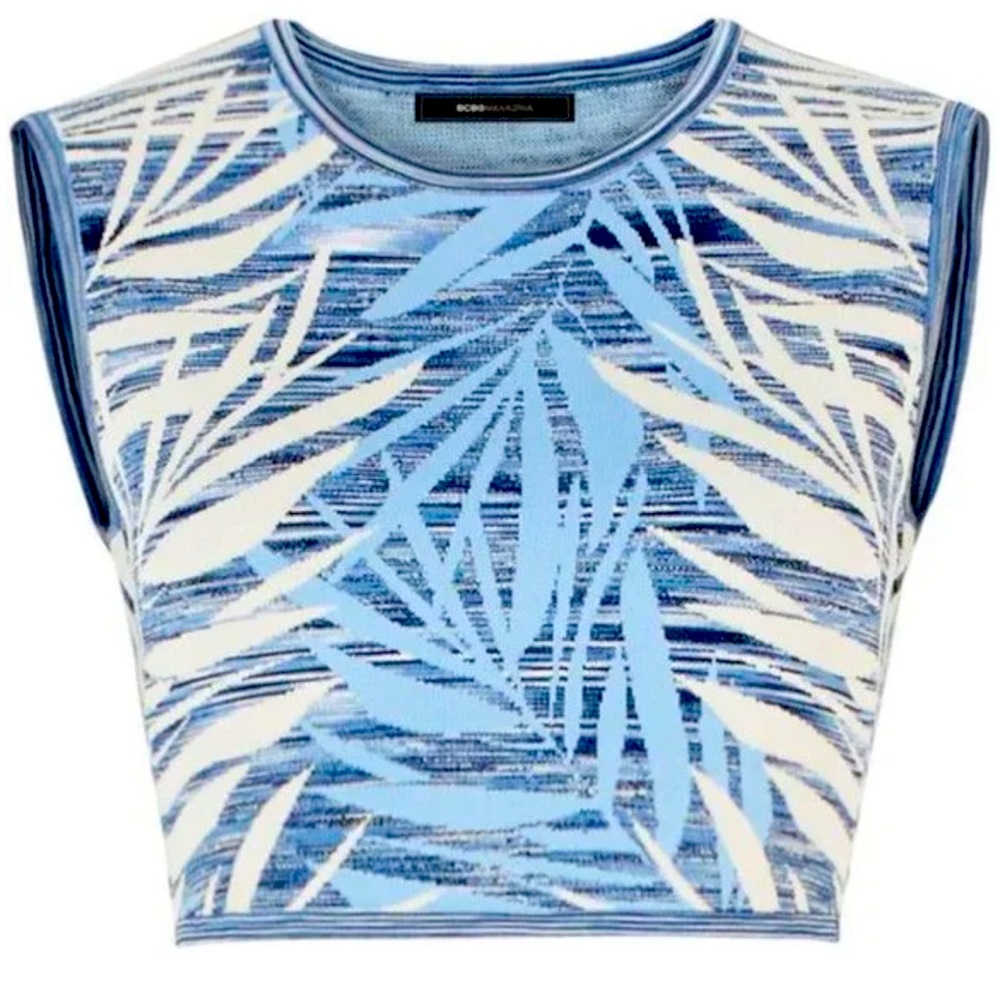 Revolve BCBGMAXAZRIA Jaylenne Crop Top in Haze Combo XS/Extra Small NWOT